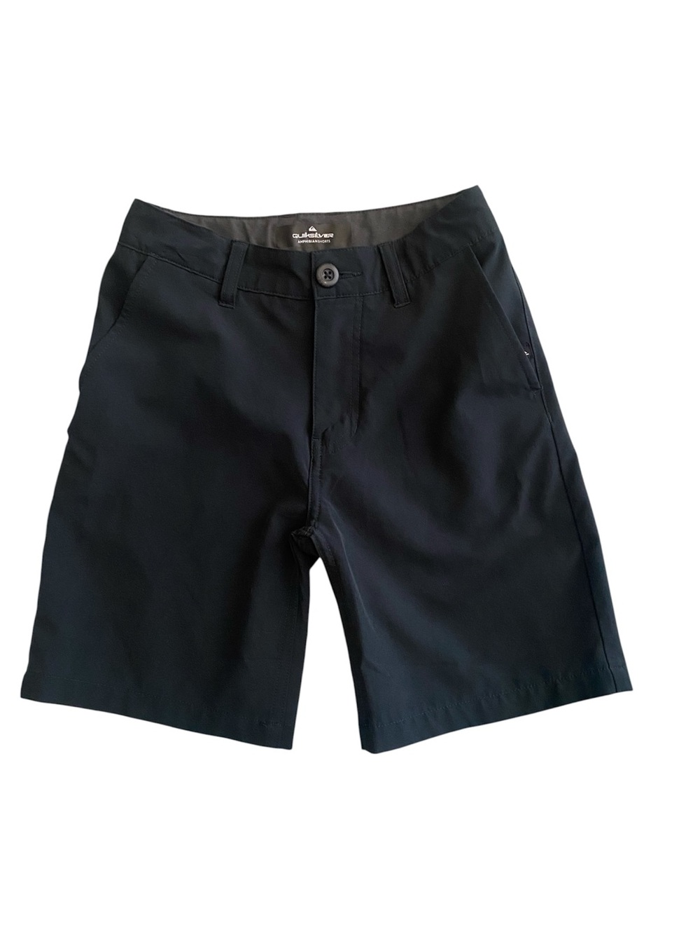 Quiksilver Boys Black Amphibian Flat Front Casual Shorts
